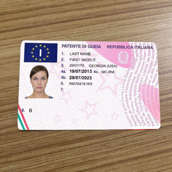 ITALY DRIVERS LICENSE